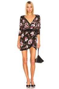 Retrofete For Fwrd Pearl Dress In Black,floral