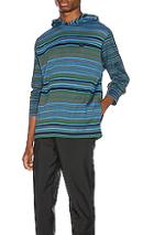 Acne Studios Emest Face Tee In Blue,green,stripes