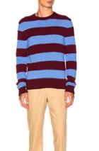 Calvin Klein 205w39nyc Striped Sweater In Blue,stripes,red