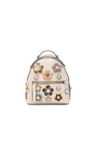 Fendi Mini Zaino Backpack In Neutrals,floral