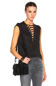 Iro Tissa Sleeveless Tee In Black