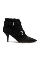 Tabitha Simmons Suede Fitz Booties In Black