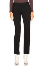 Chloe Diagonal Wool Trousers In Black
