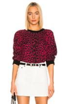 Rta Emma Sweater In Animal Print,pink