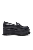 Maison Margiela Leather Loafers In Black
