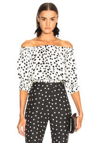 Rixo London Kerry Top In White