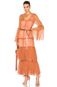Cinq A Sept Della Dress In Orange