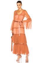 Cinq A Sept Della Dress In Orange