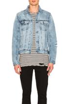 Ksubi Classic Super Smashed Jacket In Blue
