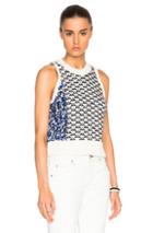 3.1 Phillip Lim Outlinking Top In Neutrals,blue,abstract