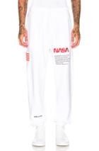 Heron Preston Nasa Sweatpant In Orange,white