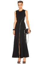 Mcq Alexander Mcqueen Zip Maxi In Black