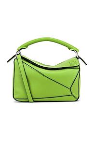 Loewe Mini Puzzle Bag In Green