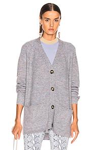 Acne Studios Kaya Cardigan In Gray