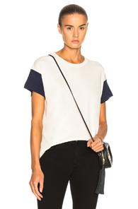 The Great Boxy Crew Tee In Blue,neutrals
