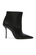 Saint Laurent Leather Pierre Stiletto Ankle Boots In Black