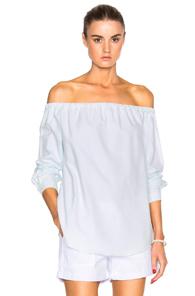 Rag & Bone/jean Off The Shoulder Top In Blue