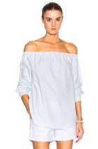 Rag & Bone/jean Off The Shoulder Top In Blue