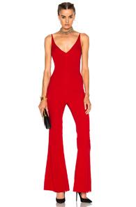 Haney For Fwrd Gloria Jumpsuit In Red