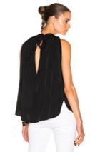 Helmut Lang Back Tie Halter Top In Black