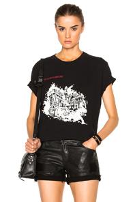 Off-white Burning Palace Tee In Black