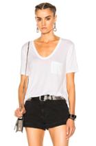 T By Alexander Wang Classic Cropped Tee In White