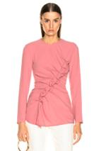 Sies Marjan Wynne Crossbody Ruched Top In Pink