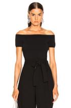 Alexander Mcqueen Off The Shoulder Top In Black