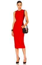 Victoria Beckham Elite Viscose Dress In Red