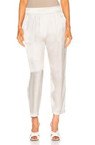 Raquel Allegra Trapunto Pant In White