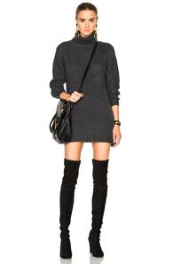 Michelle Mason Sweater Dress In Gray