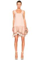 No. 21 Lace & Fringe Dress In Pink