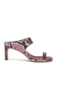 Zimmermann Strap Sandal In Purple,animal
