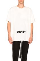 Off-white Wing Off Oversized Tee In White