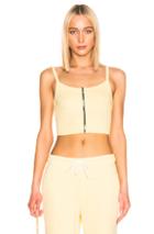 Cotton Citizen Ibiza Crop Tank In Yellow