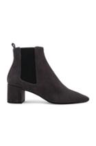 Saint Laurent Loulou Suede Chelsea Boots In Grey
