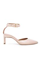 Rosetta Getty Leather Pointed Mid Heels In Neutrals