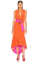 Silvia Tcherassi Frid Dress In Orange,pink