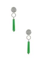 Isabel Marant Stalk Earrings In Green