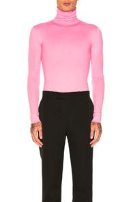 Calvin Klein 205w39nyc Neck Logo Turtleneck In Pink
