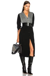 J.w. Anderson Cardigan Dress In Black