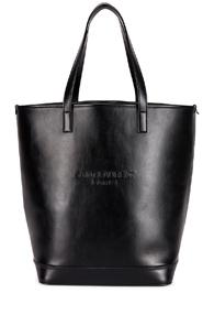 Saint Laurent Teddy Detachable Pouch Shopping Tote In Black