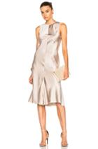 Calvin Klein Collection Lamica Silk Satin Gown In Metallics,neutrals