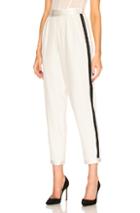 Fleur Du Mal Tuxedo Pant In White,stripes
