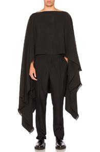 Lemaire Twill Maxi Stole In Gray