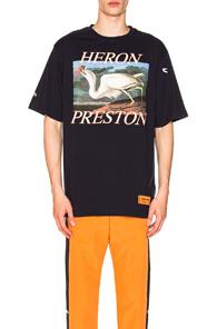 Heron Preston White Heron Tee In Blue