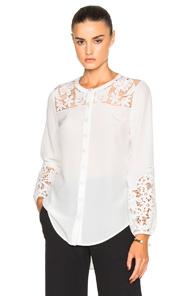 Veronica Beard Alma Top In White