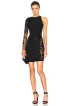 Zuhair Murad One Shoulder Mini Dress In Black