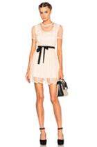 Red Valentino Lace Dress In Neutrals