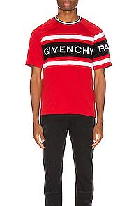 Givenchy Slim Fit Logo Band Tee In Red